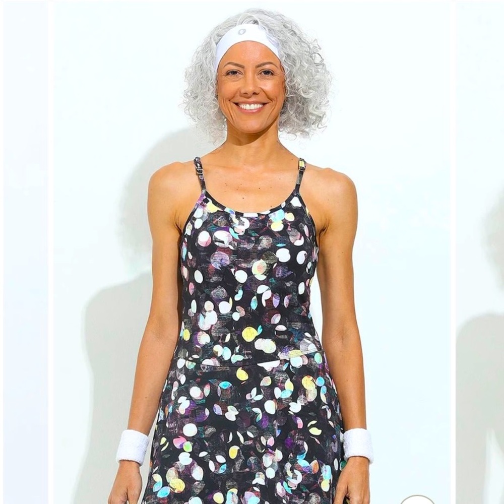 Dona Jo Breathe Tennis Dress (Meraki pattern). Medium